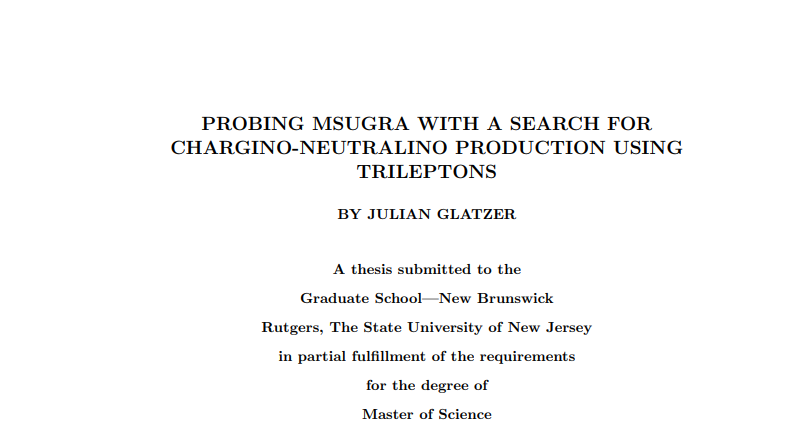 M.Sc. thesis title screenshot